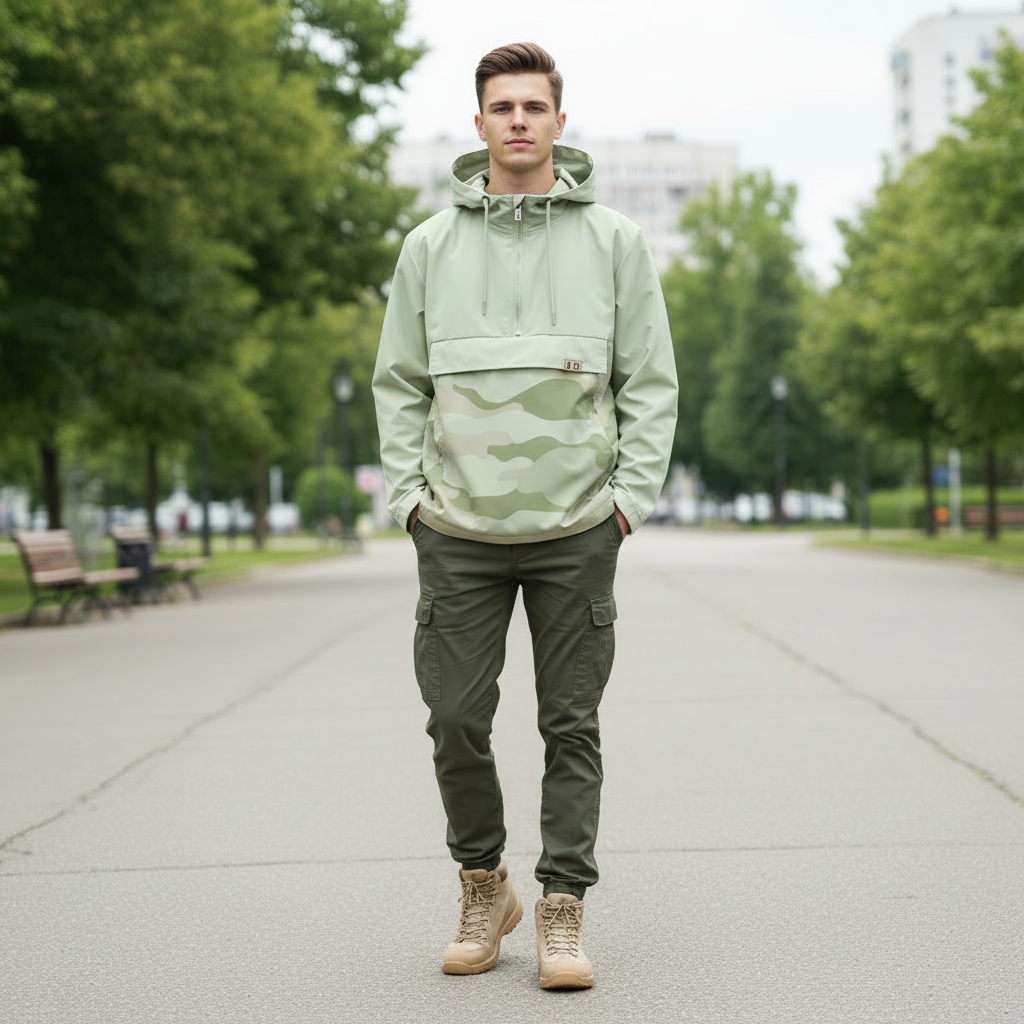 Rooted in the City - Rainproof Jacket Green
