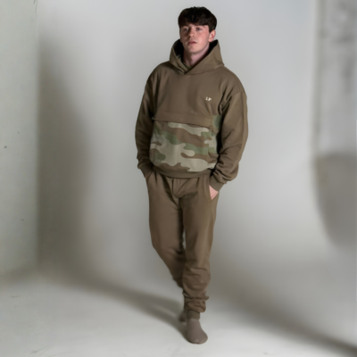 The Barkline Brown Hooded Top | London Plane Clothing