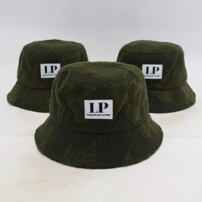 Jacquard Bucket Hat – Green London Plane Leaf